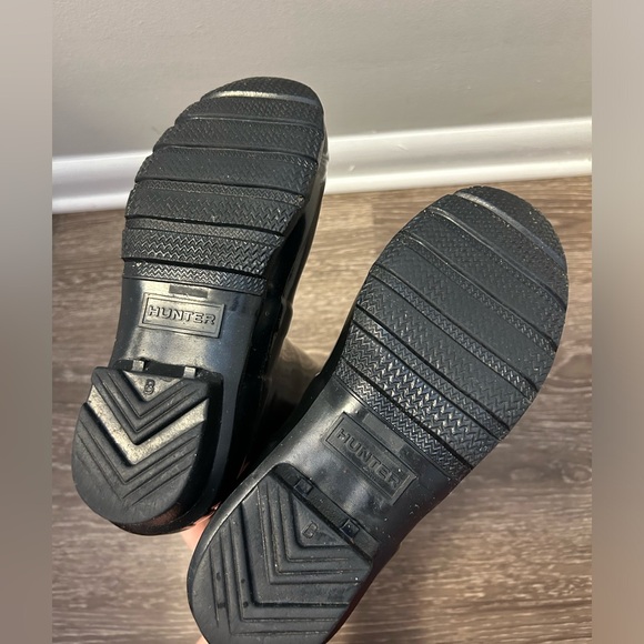 SOLD Hunter Women's Original Tall Rain Boot Glossy Black Women's Size 6 - Picture 5 of 7